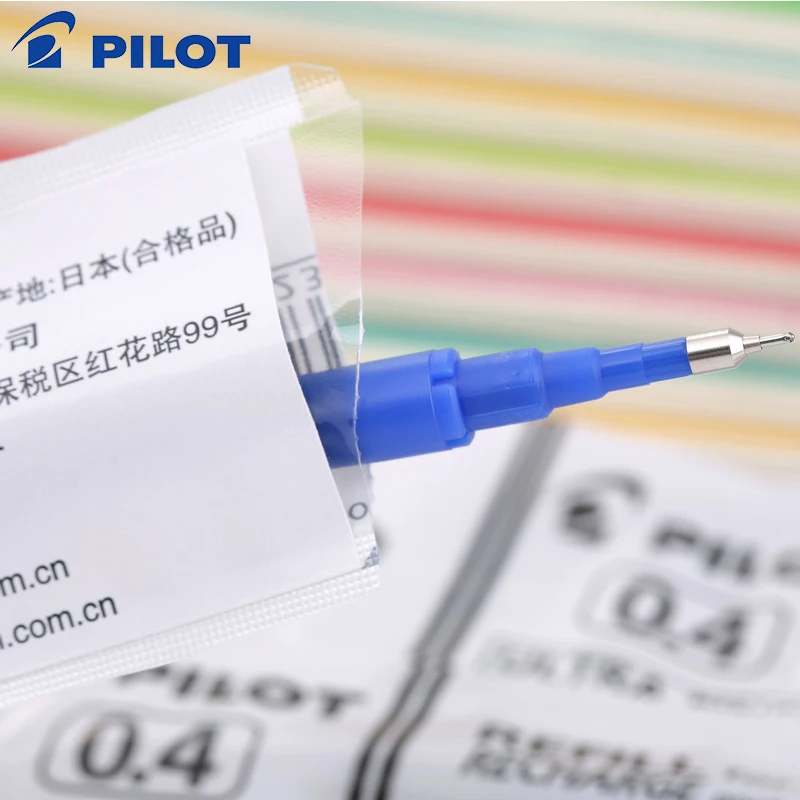 12 шт./лот Pilot BLS-FRP4/FRP5 черный/синий/красный/черный синий Frixion гель заправки 0 4 мм/0 5