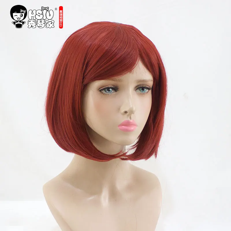 QC Сю Yumeno химико парик для косплея НОВЫЙ Danganronpa V3 костюм играть парики короткие