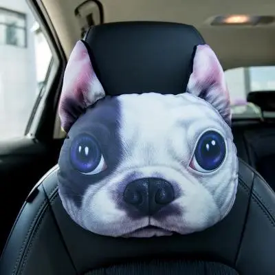 3D креативная Автомобильная подушка для шеи для вождения, комфортная подушка для путешествий, Автомобильная подушка для шеи с регулируемым ремнем P35 - Цвет: Фиолетовый
