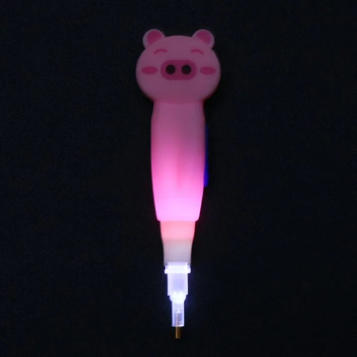 12 Pig with battery 5D DIY аксессуары для алмазной живописи, инструмент для вышивания крестиком, ручка с точечным сверлом, светильник, Набор для вышивки крестом, Алмазная мозаика, ручка для вышивания - Цвет: 12 Pig with battery