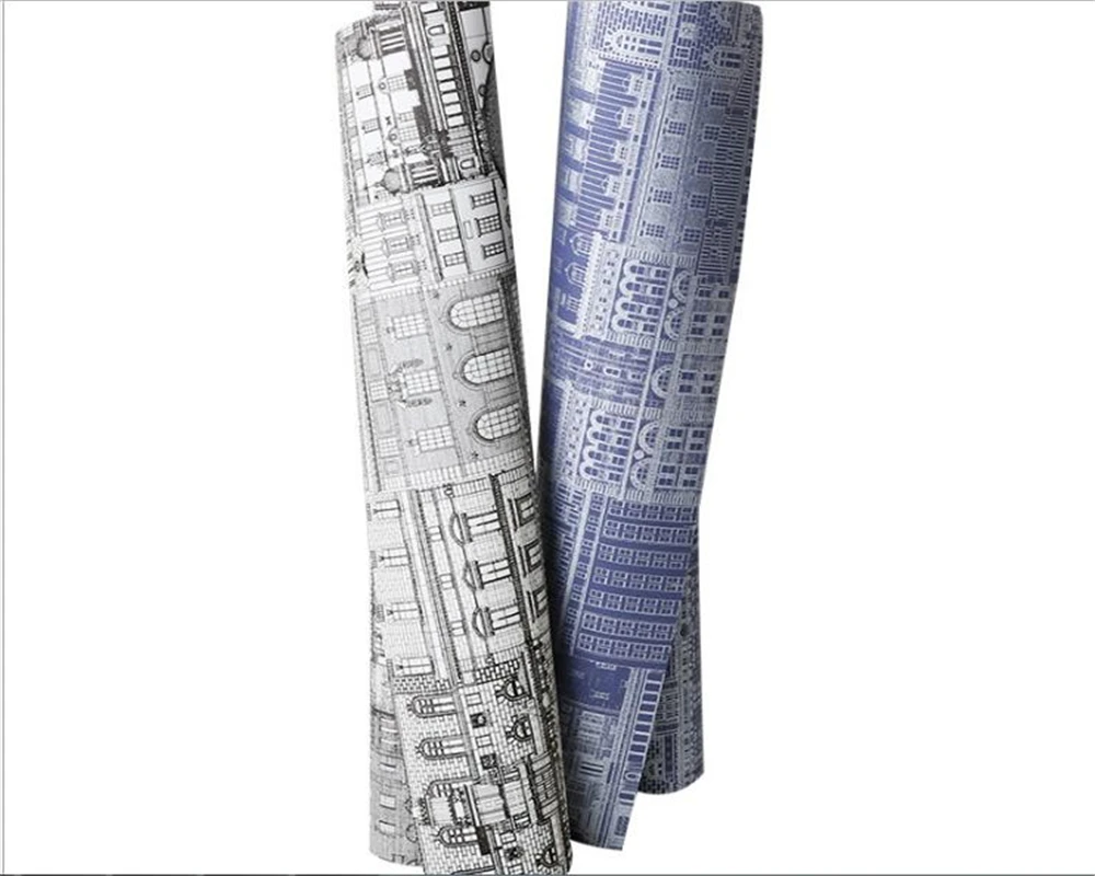 beibehang wallpaper City architecture photo clothing store fashion bedroom background wall papers home decor | Обустройство дома