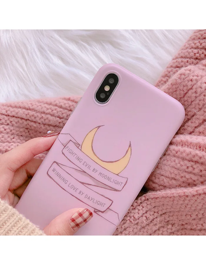 Японский кавайный аниме Сейлор Мун розовый чехол для телефона для iphone X XS XR bts мультяшный чехол силиконовый чехол для iphone 8 7 6 6s Puls