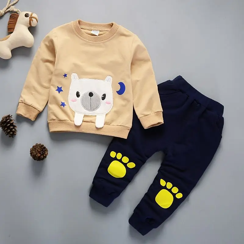 Kids tracksuit Children boys clothes set 2018 New spring autumn cartoon Sport wear Baby pullover + pants Toddler clothing suits |