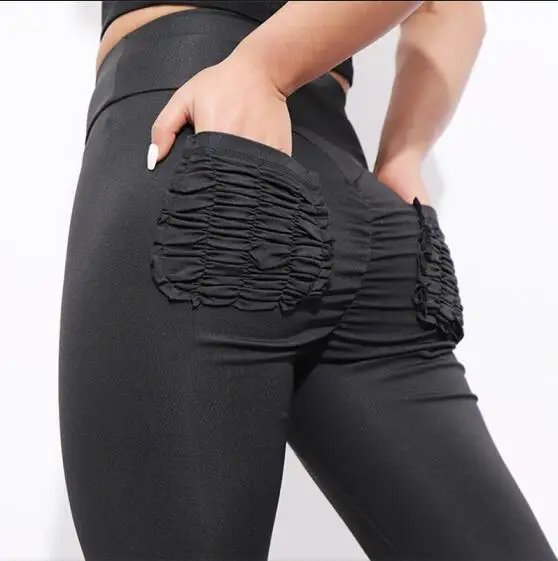Black4 CHRLEISURE, однотонные черные леггинсы для фитнеса, для женщин, высокая талия, для тренировки, пуш-ап, штаны для йоги, для женщин, s, для йоги, спортивные, для фитнеса, леггинсы - Цвет: Black4