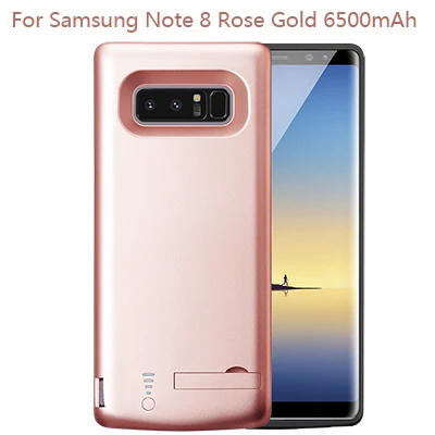 For Note 8 Rose Gold 10 шт./лот BRSUANG 5000 6000 мА/ч, быстрая зарядка и передача данных(2 в 1) Батарея Зарядное устройство Чехлы для samsung S9 S10 S10 плюс и т. д - Цвет: For Note 8 Rose Gold