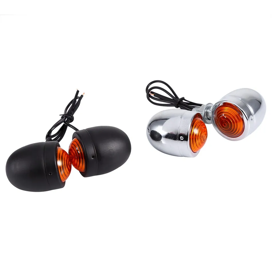 Хромированный универсальный указатель поворота мотоцикла индикатор янтарного