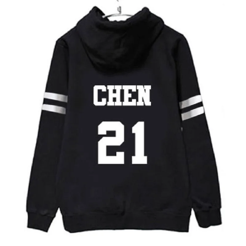 CHEN Mainlead Kpop EXO толстовка на молнии Lay Chanyeol пальто свитер Baekhyun Chen Xiumin - Цвет: CHEN