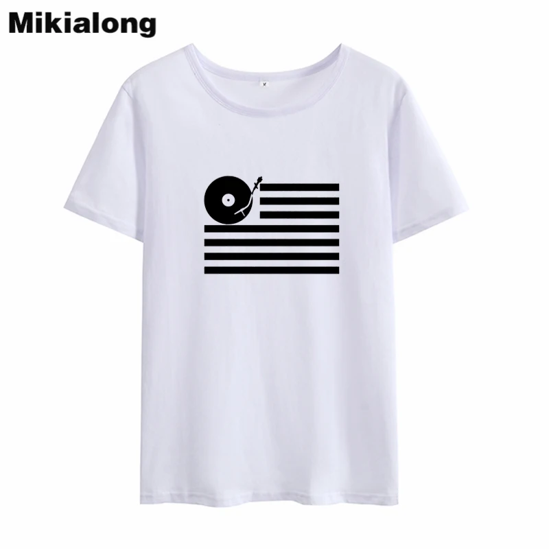 Фото Mikialong Music Punk Rock Tshirt Women 2018 Summer Short Sleeve Loose Tumblr T Shirt Black White Cotton Tee Femme Женская одежда Mikialong Music Punk Rock Tshirt Women 2018 Summer Short Sleeve Loose Tumblr T Shirt Black White Cotton Tee Femme Женская одежда