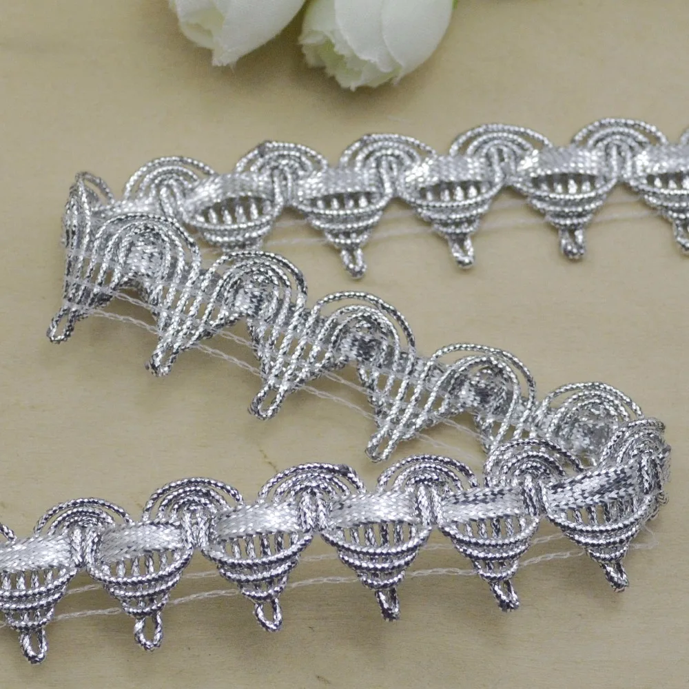 20 метров высокое качество 2 см плетеная лента кружево для шитья сделай сам золото