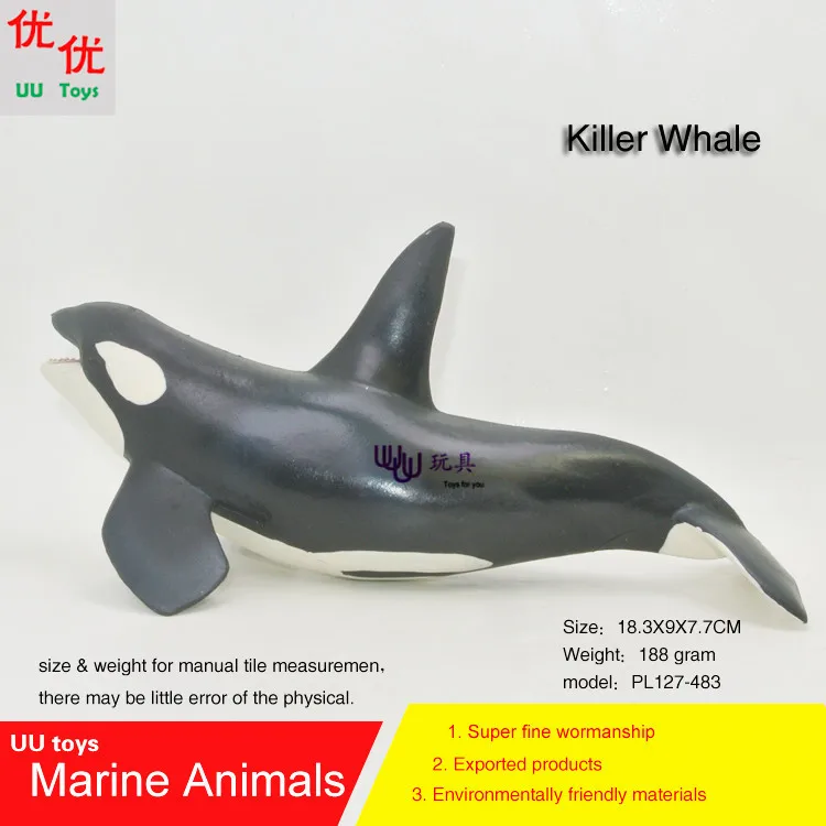 

Hot toys new Killer whale Simulation model Marine Animals Sea Animal kids gift educational props (Orcinus orca ) Action Figures