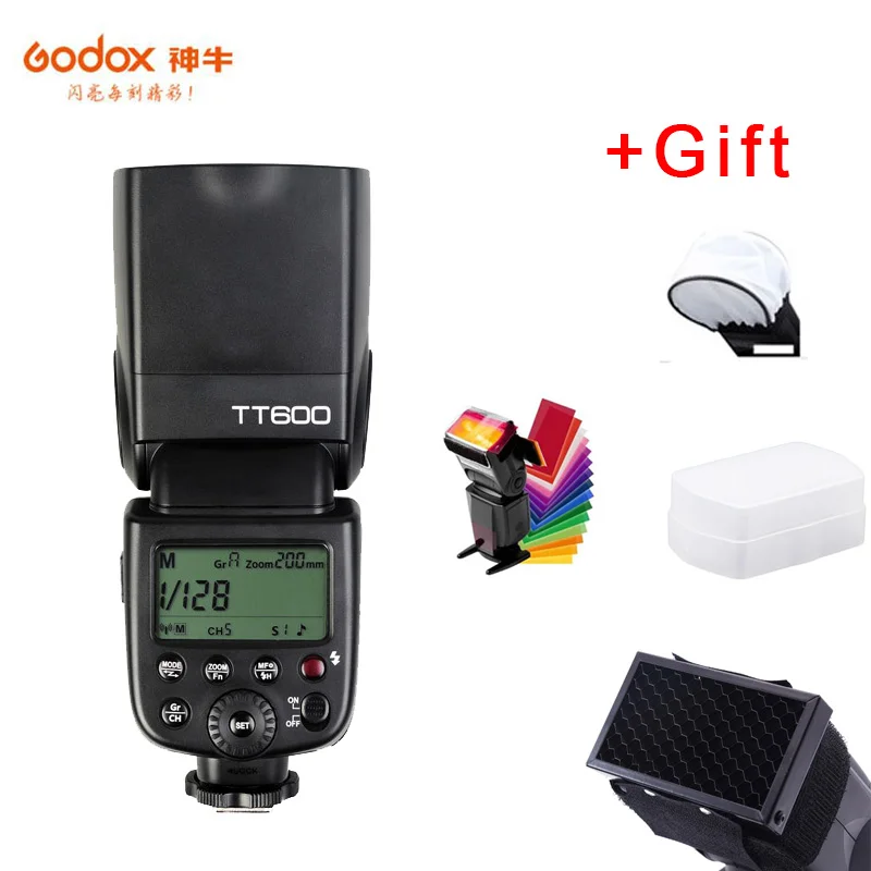 

Godox TT600 2.4G Wireless GN60 Master/Slave Camera Flash Speedlite for Canon Nikon Sony Pentax Olympus Fujifilm Samsung Sigma