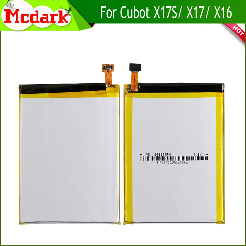 Сменный аккумулятор Mcdark для Cubot X17S X17 высококачественный большой емкости 2500 мАч