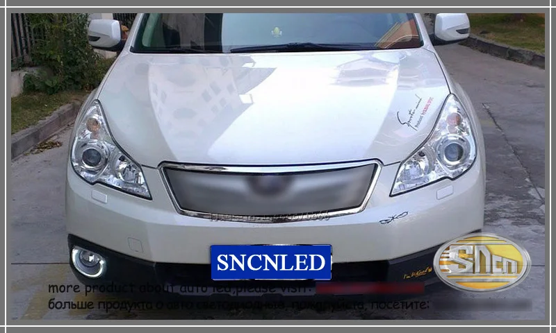 SNCN светодиодный дневные ходовые огни светильник для Subaru Outback 2010 2011 2012, автомобильные аксессуары Водонепроницаемый АБС 12 В DRL Противотуманные фары украшения