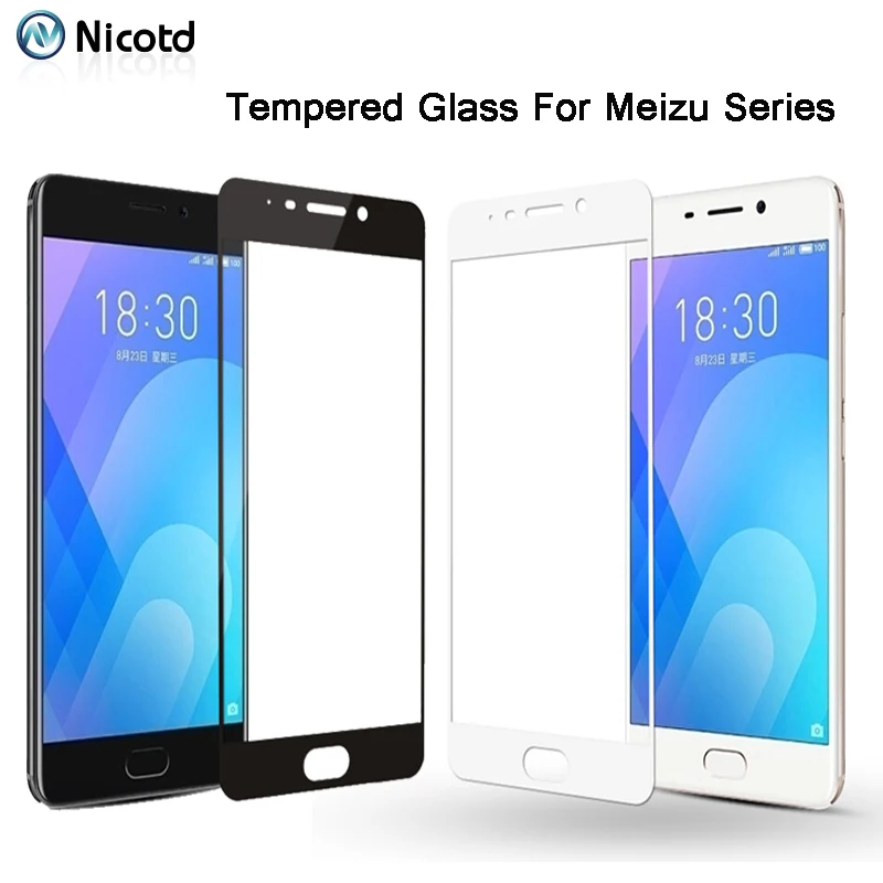 9H полное покрытие стекло для Meizu M6 Note M3S M5 E2 Защитная пленка экрана MX6 6 Премиум