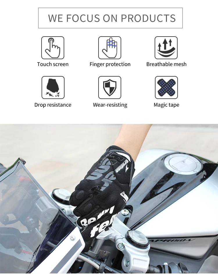 Мотоциклетные перчатки с сенсорным экраном Guantes Moto rbike rcycle Racing перчатки для езды на мотоцикле полный палец