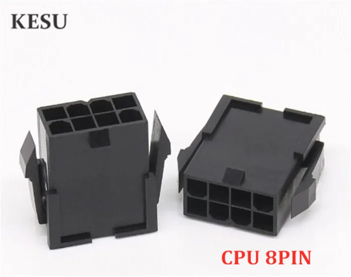 Черный 8PIN 8-контактный разъем для ЦП 4 2 мм гнездовой ПК компьютера ATX графическая