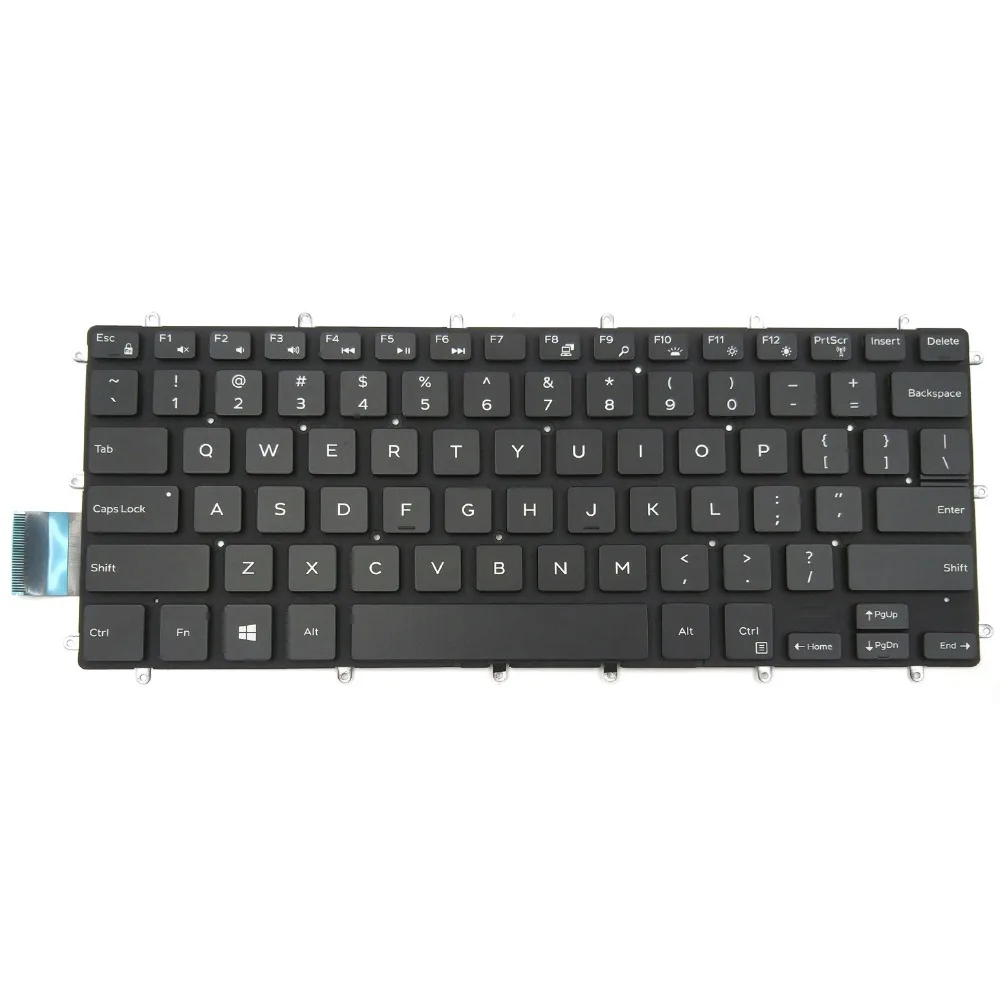 Новая клавиатура для ноутбука Dell Inspiron 14 7460 7472 15 7560 7572 серии US черный с подсветкой |
