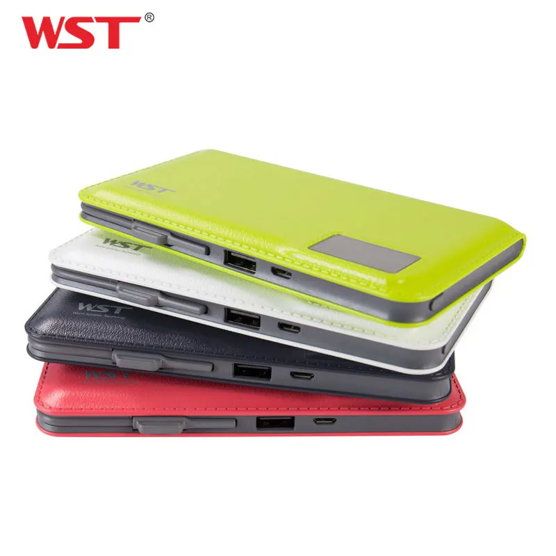 Портативное зарядное устройство WST10000mAh ультратонкий литий полимерный