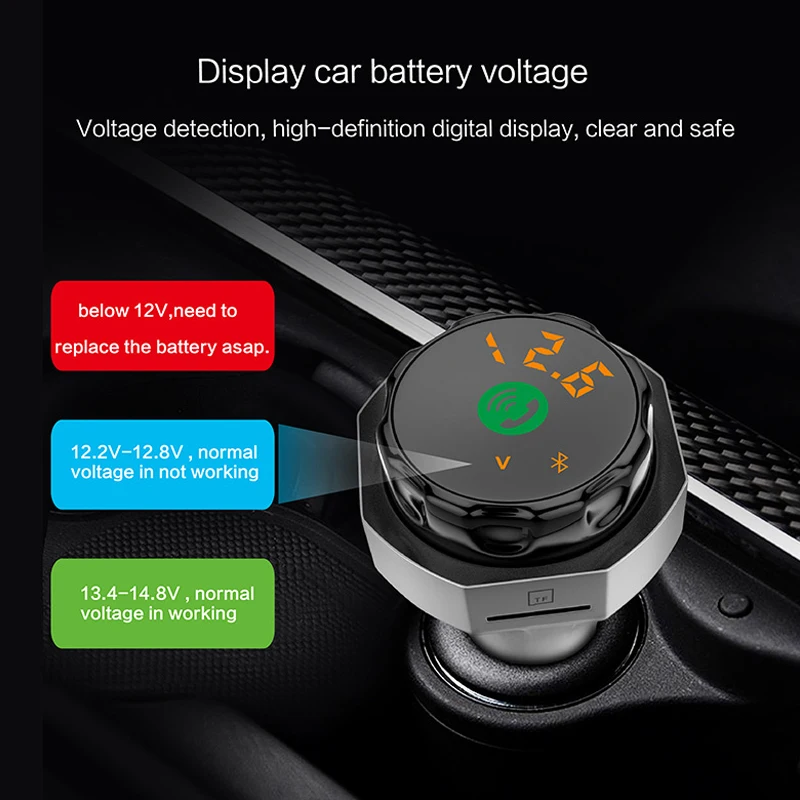 Nulaxy FM передатчик Bluetooth модулятор Hands-free Автомобильный MP3-плеер Поддержка