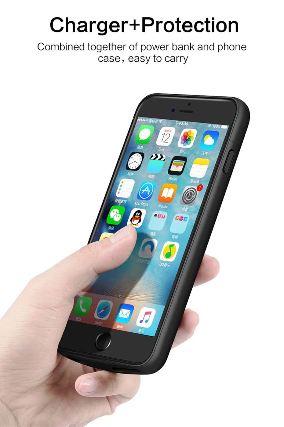 4000/5000 мА/ч, Батарея Зарядное устройство чехол s для iPhone 5 5S SE 6 6s 7 8 плюс Мощность банк чехол резервного копирования Зарядное устройство Чехол