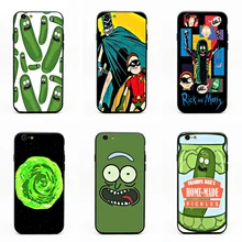 Pickle Rick And Morty Чехлы для телефона из термополиуретана + PC черные