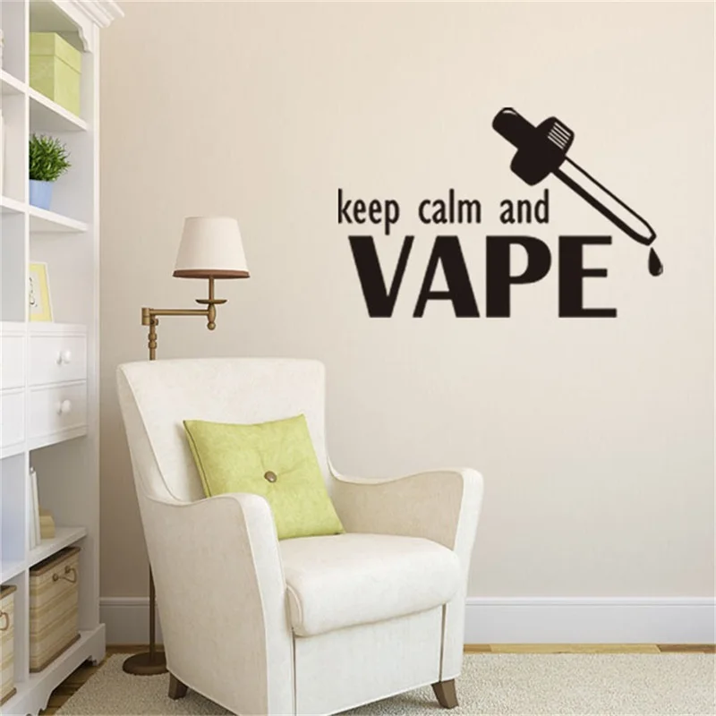 GB509 Keep Calm and Vape мультфильм наклейки на стену для детей номеров домашний Декор