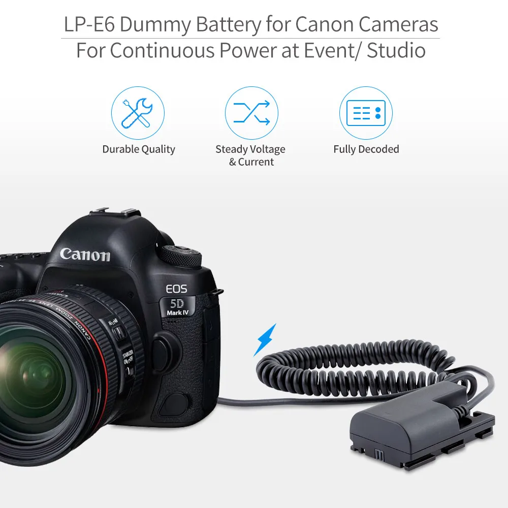 Аккумуляторная батарея Feelworld LP E6 для F5 S55 FW568 MA5 мониторов Canon 5D4 5DSR 5D2 5D3 6D 60D 7D 7D2 70D 80D