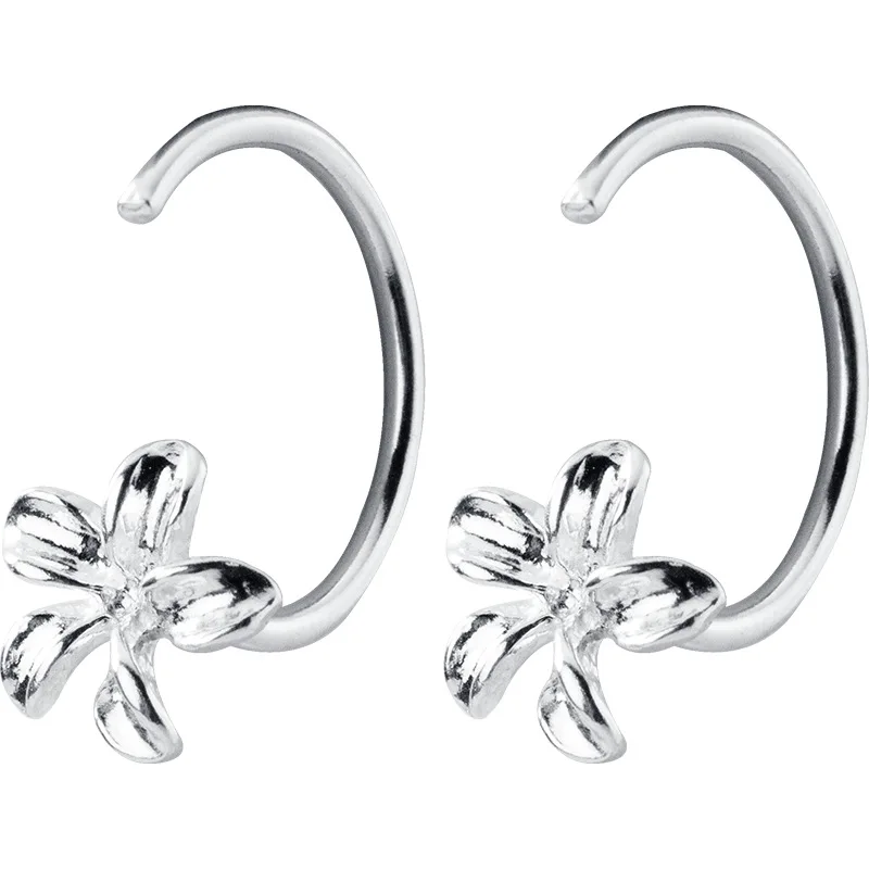 INALS Hot New Flower Shape Ear Studs Women's Jewelry 925 Sterling Silver Earrings Women