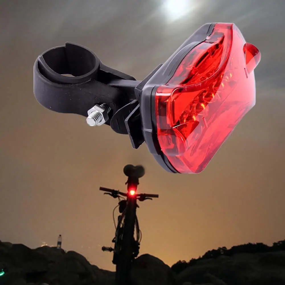 7 режимов водонепроницаемый 5 LED велосипедный задний фонарь для безопасности