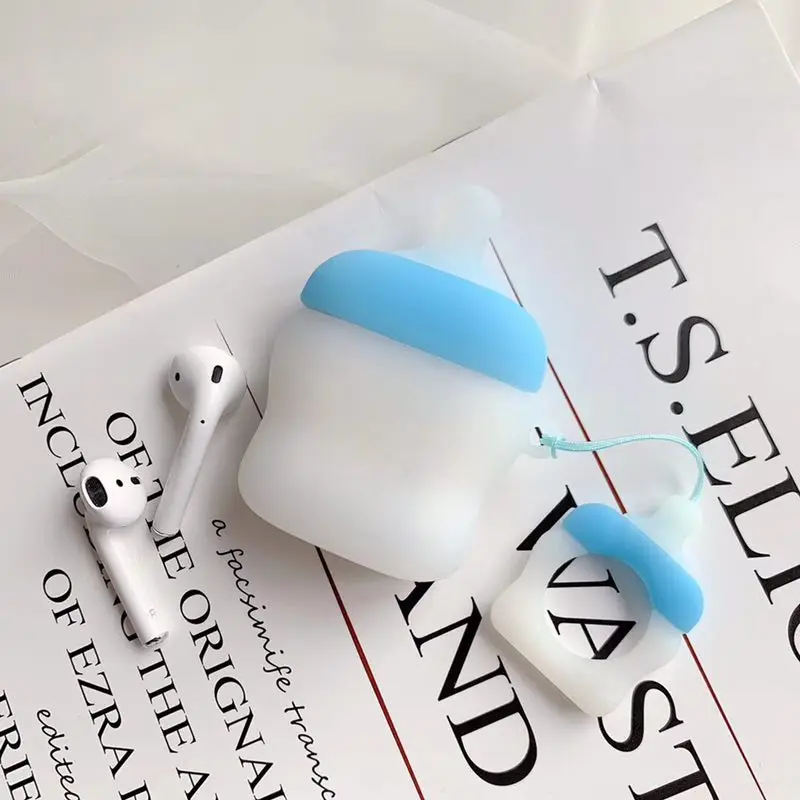 Чехол для Airpods2 силиконовый чехол из ТПУ с кольцом ключей Airpod пылезащитный Iphone