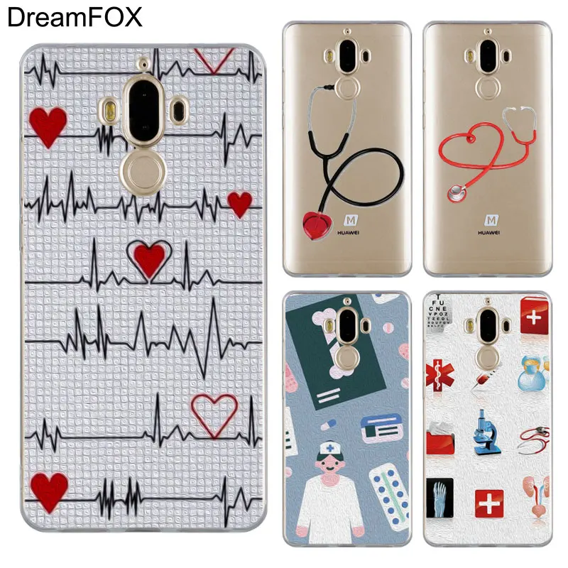 DREAMFOX M271 медицинская медицина Мягкий ТПУ силиконовый чехол для huawei mate 8 9 10 20 30 Lite Pro