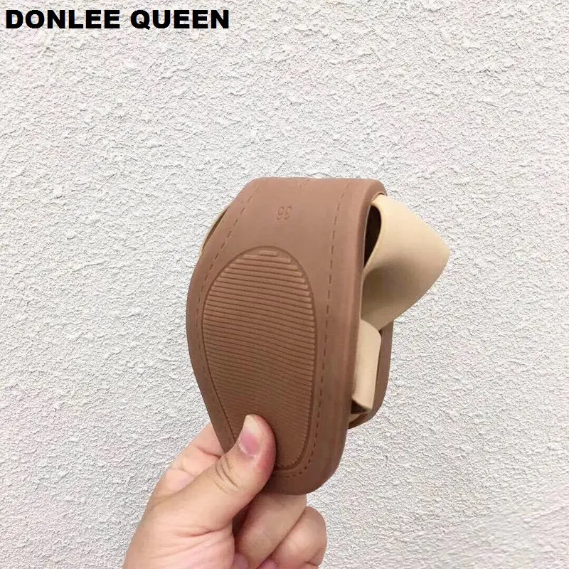 DONLEE QUEEN/Новые брендовые летние шлепанцы для женщин повседневная обувь на плоской