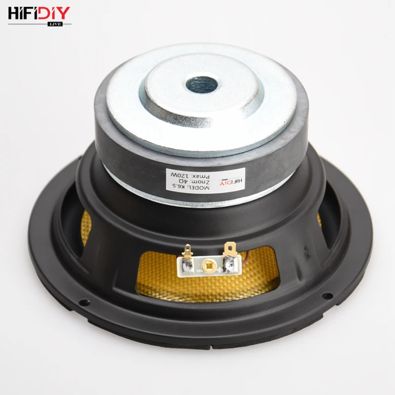 HIFIDIY LIVE HIFI колонки DIY 6 дюймов 6," Midbass НЧ динамик блок 4 8 Ом 120 Вт из стекловолокна Вибрационный таз громкоговоритель K6.5
