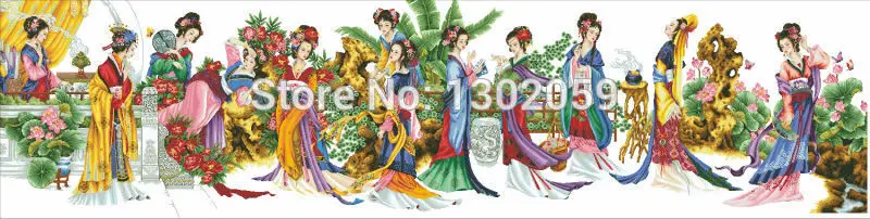 В наличии Высококачественная Вышивка Набор для вышивки крестиком двенадцать