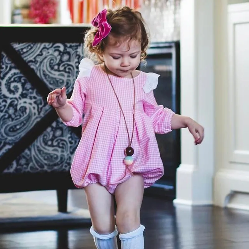 Милая одежда для малышей Белое кружево рябить рукав немного Детский спортивный