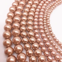 wholesale 46810mm round ball loose glass pearl spacer charm beads diy jewelry making 21