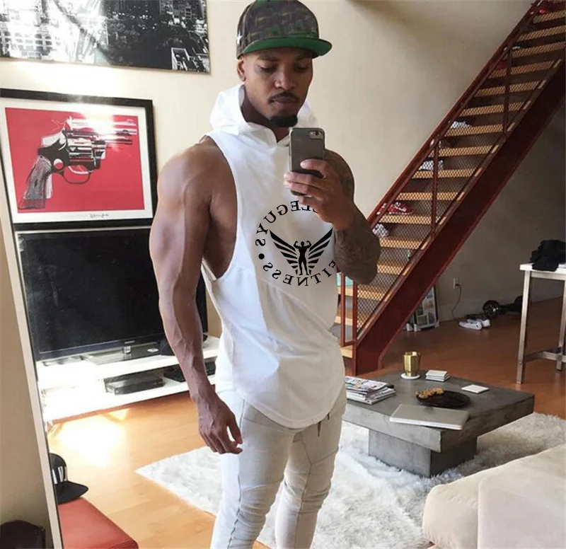 Брендовые майки для бодибилдинга толстовки спортивная одежда топы фитнеса