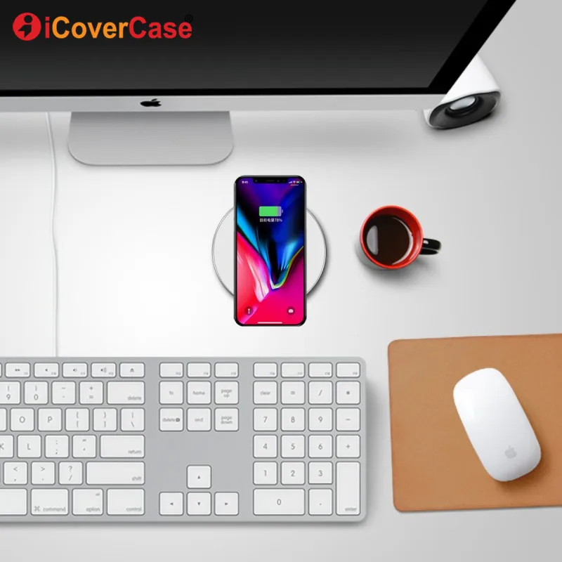 Qi Беспроводной Зарядное устройство чехол для samsung Galaxy S9 плюс Мощность банк