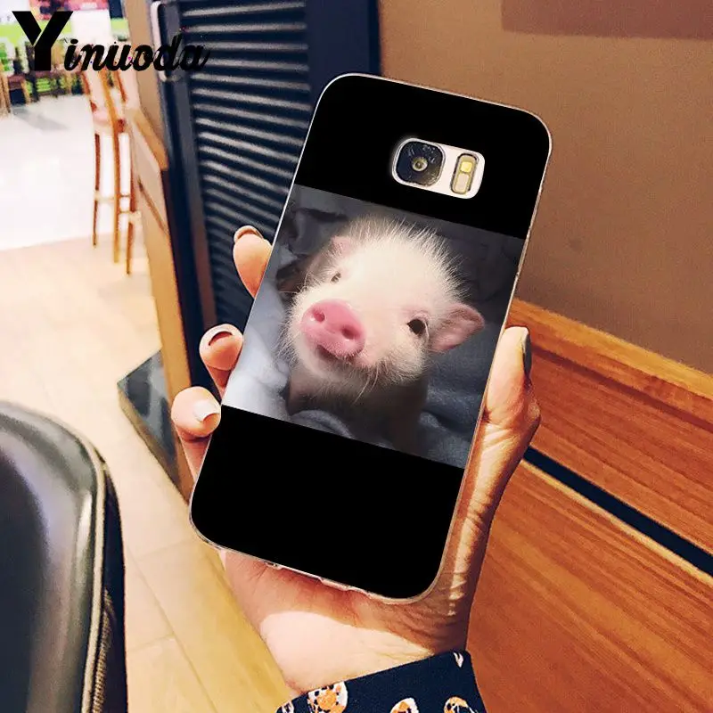 A13 Yinuoda чехол с рисунком поросенка из мультфильма, умный чехол, чехол для телефона, для samsung S5, S6, S6 edge, S7 edge, S8 Plus, S9 Plus, чехол - Цвет: A13