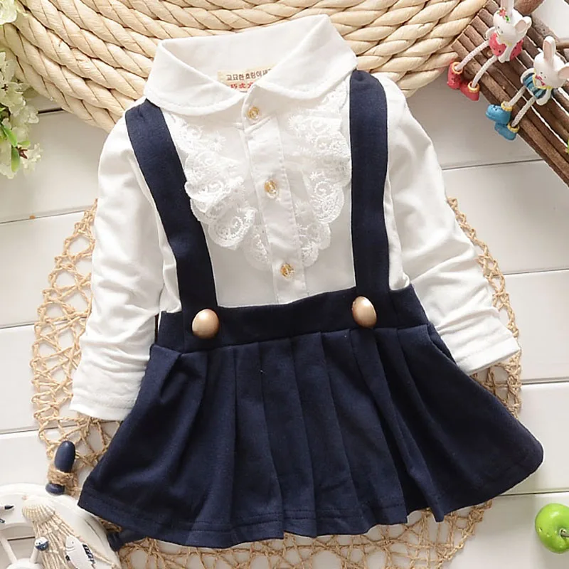 Новое поступление 2020 платье для маленьких девочек с длинным рукавом симпатичное