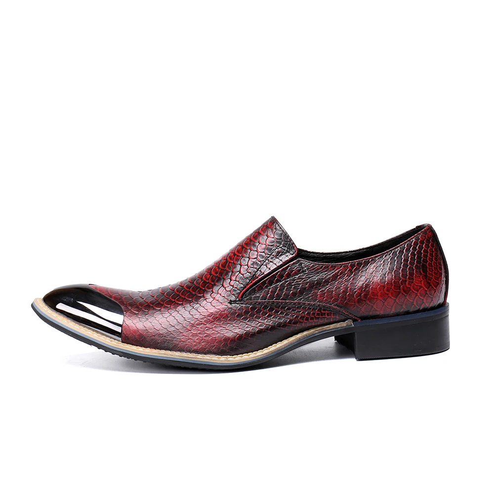 Christia Bella New Business Men Dress Snake Shoes Fashion Man Leather Social Sapato Male Oxfords Flats Wedding | Обувь