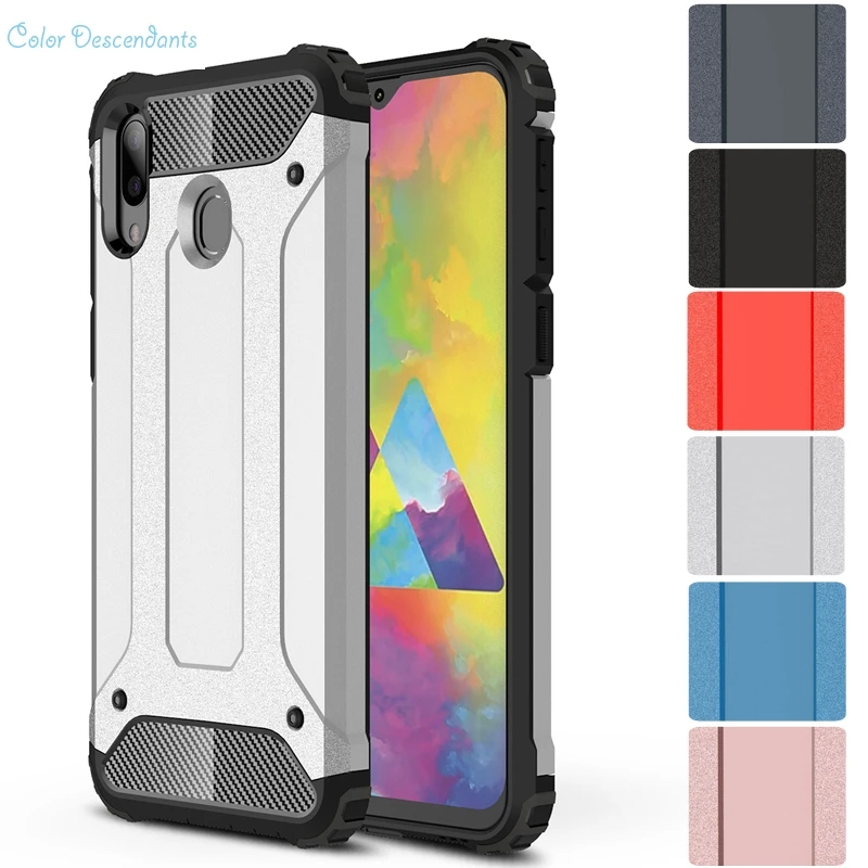 Чехол для Samsung Galaxy M20 Hybrid Armor Case SM M205FN/DS Funda M205F/DS Прочный Гибридный двухслойный