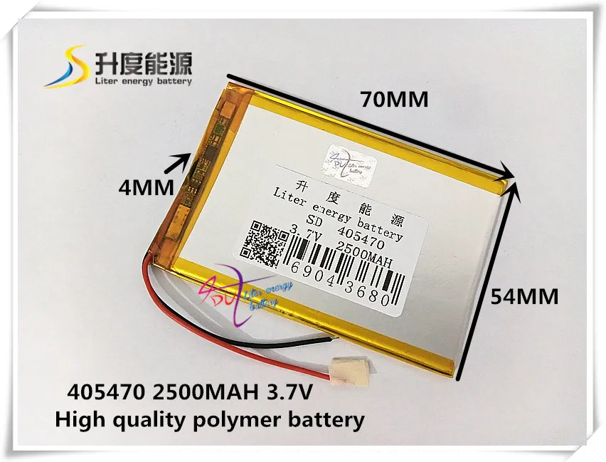 3 7 V 2500mAH 405470 полимерный литий ионный/литий ионный аккумулятор для power bank MP4 tablet pc