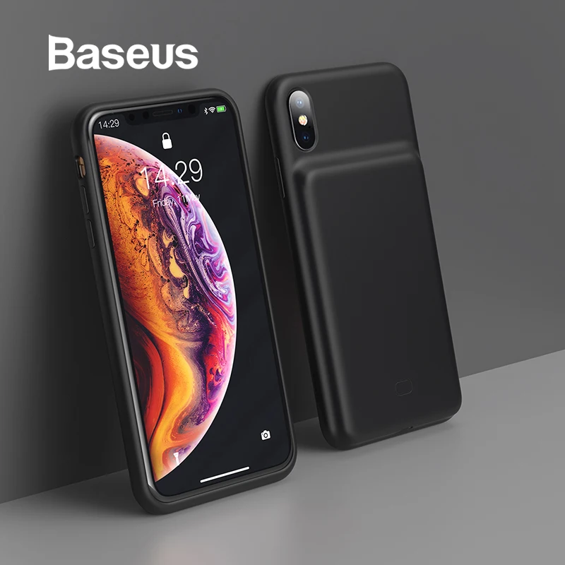 Baseus чехол для зарядного устройства iPhone Xs Max XR X супер тонкий кожаный внешних