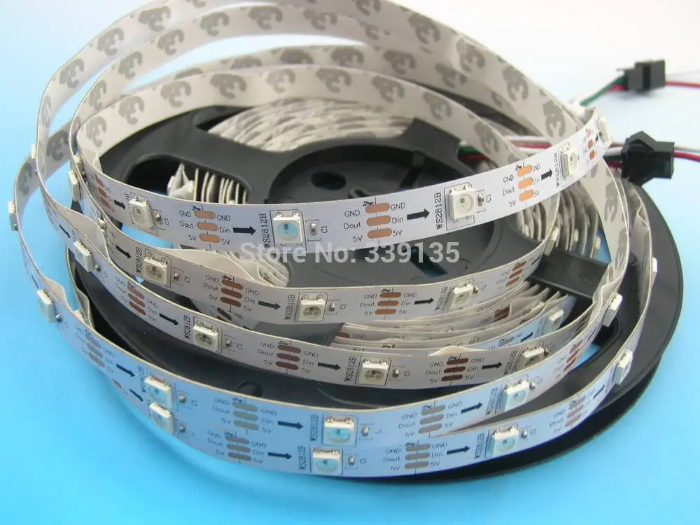 Модифицируемая светодиодная Пиксельная лента ws2811 ws2812b 30 светодиодов/м с