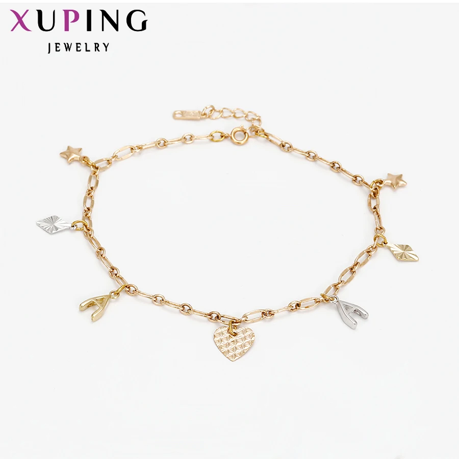 Xuping модный ножной браслет с разноцветным покрытием Высококачественная