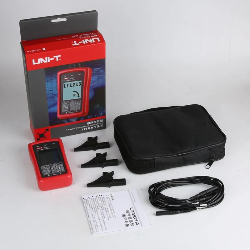 UNI-T UT261A индикатор фазовой последовательности и вращения двигателя индикатор фазовой последовательности переменного тока 40-690 В