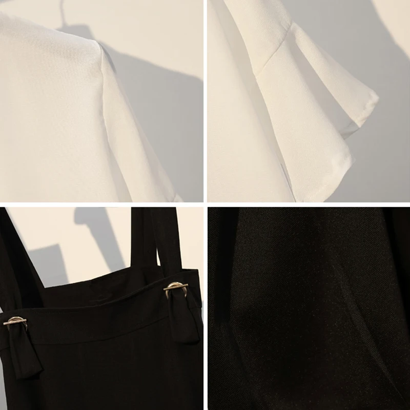 Trytree Лето Женский костюм из двух предметов Повседневный стиль расклешенный рукав