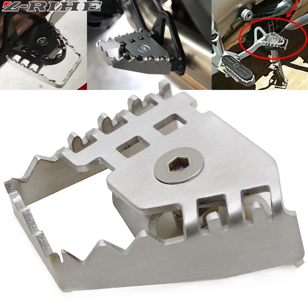 Серебряный задний ножной тормозной рычаг увеличивающий удлинитель крючок для BMW