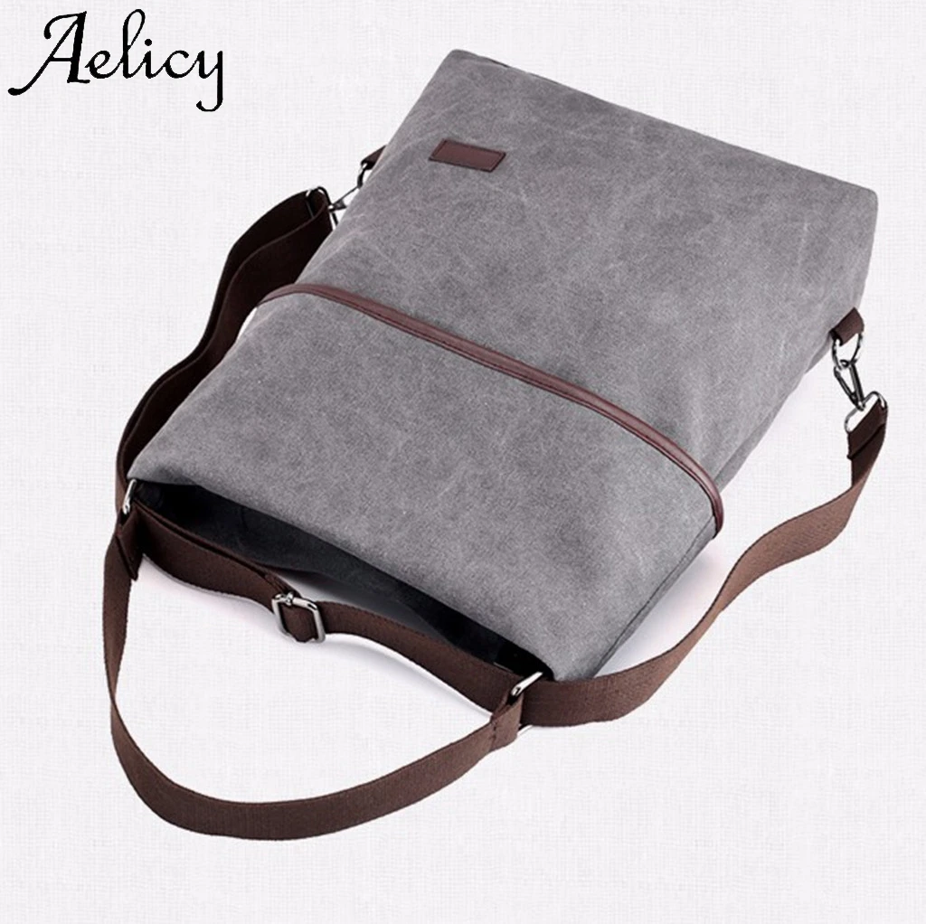 Aelicy Для женщин Для мужчин парусиновая большой Ёмкость рюкзак для путешествий, Студенческая школьная сумка с клапаном спортивные телефон карман сумки на одно плечо, школьная сумка